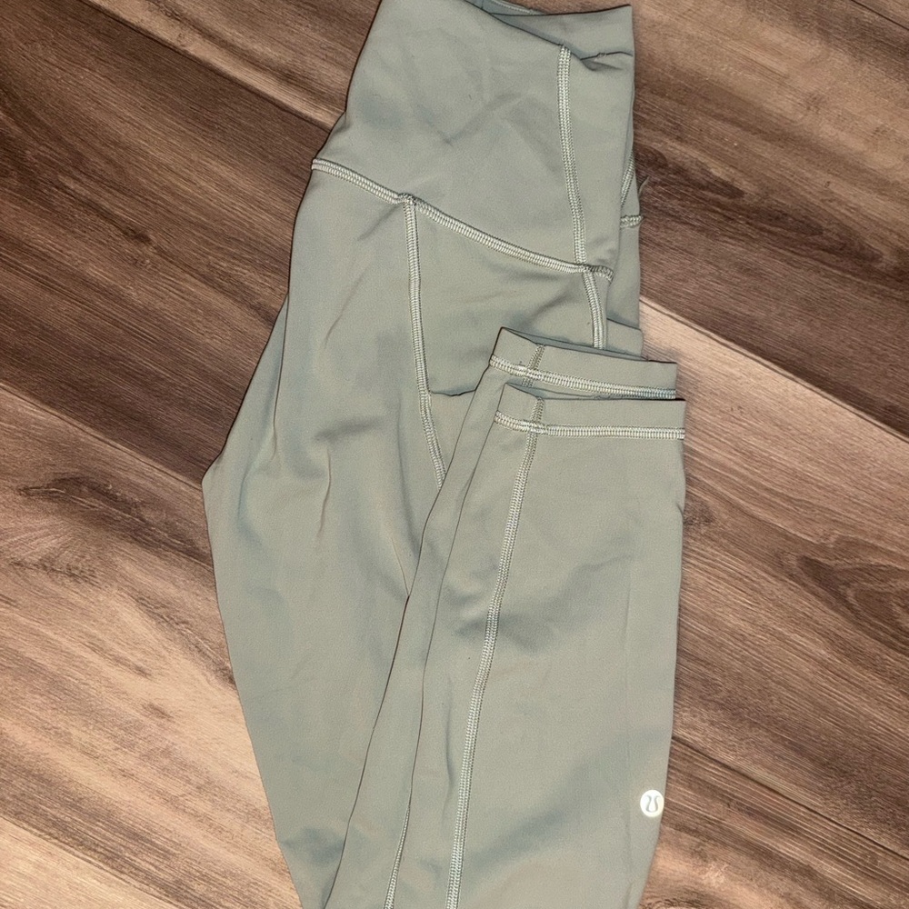 lululemon athletica Girls' Sage Green High-Rise Leggings